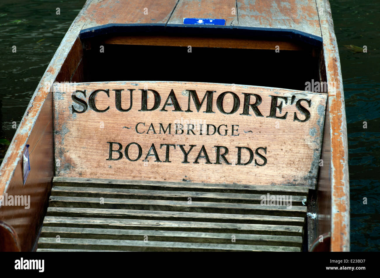 Scudamore`s punt on River Cam, Cambridge, UK Stock Photo